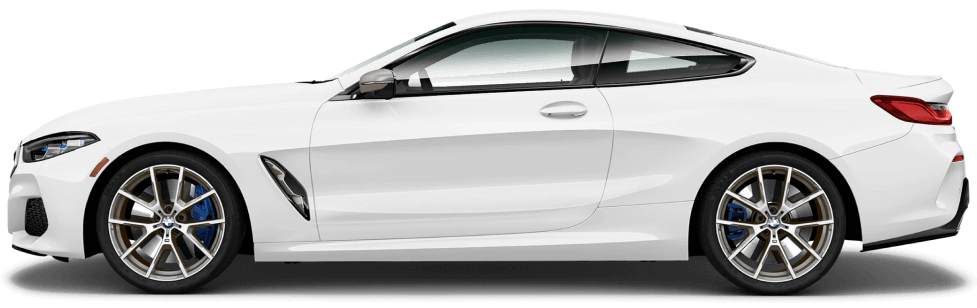 White BMW 8 Series Car