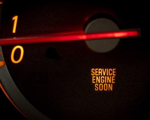 Car Service Engine Soon Warning Light