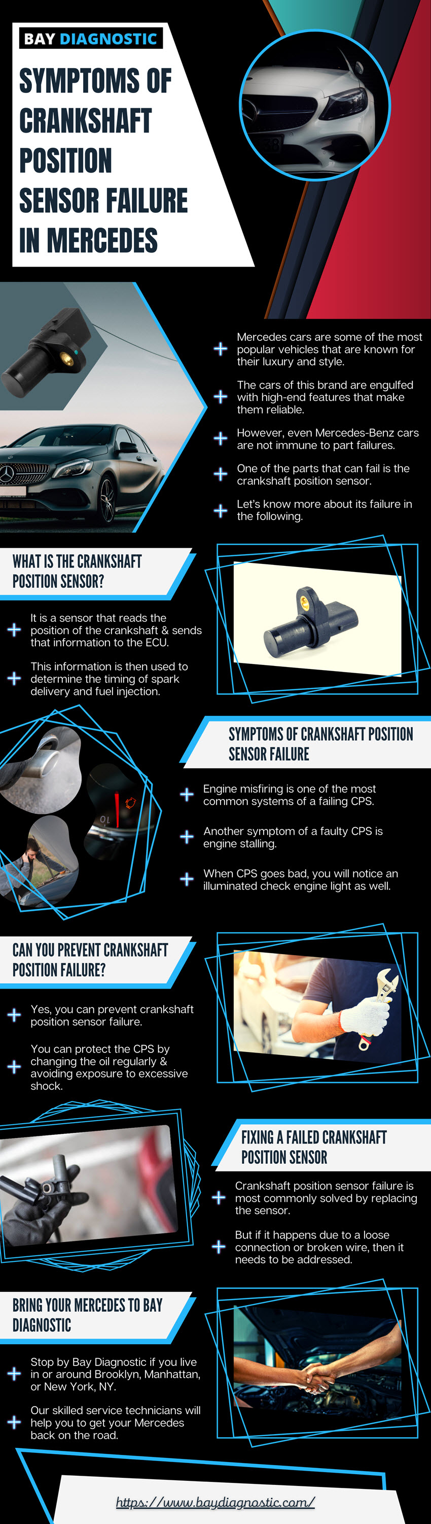 Symptoms Of Crankshaft Position Sensor Failure in Mercedes